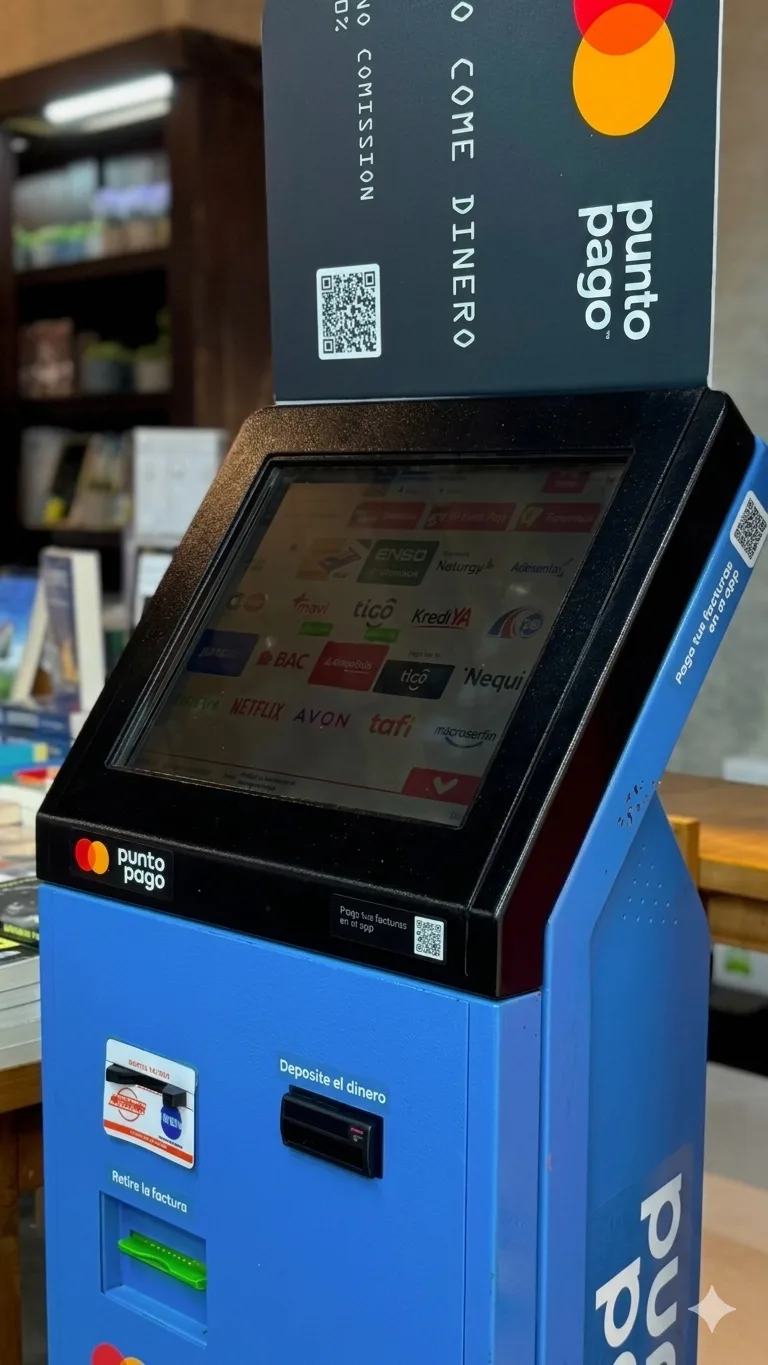 Pantalla de kiosco Punto Pago